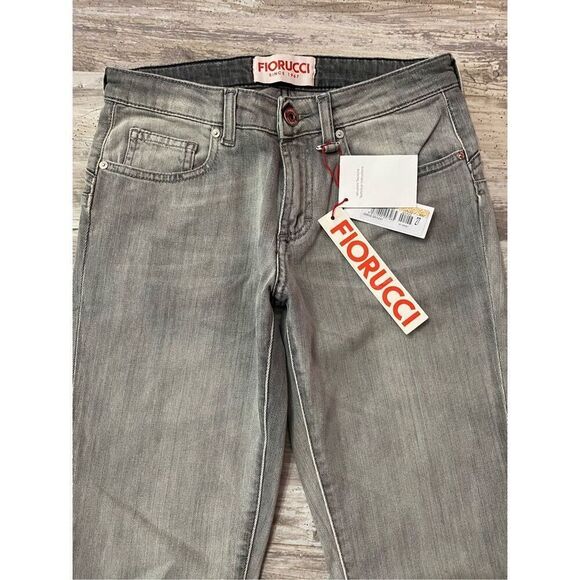 Fiorucci Skinny Fit Jeans Grey Zippered Ankle Women’s Sz 27 Waist - Picture 3 of 9